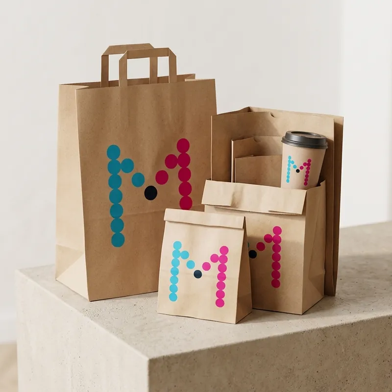 Paper and delivery bags in sizes that fit your orders.